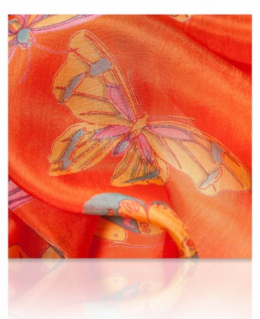 Палантин Женский S-BUTTERFLY/ORANGE